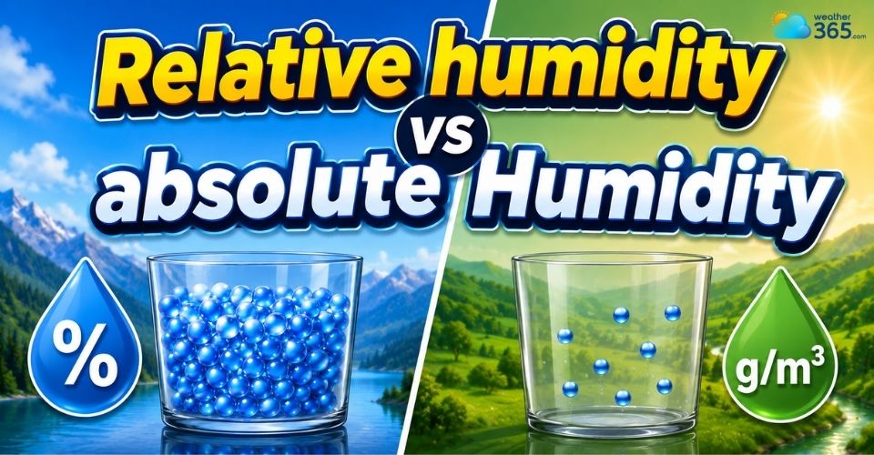 Relative humidity vs absolute humidity