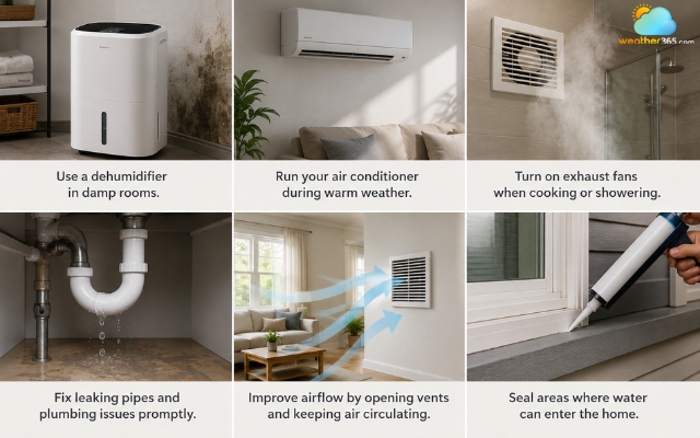Tips to lower humidity in your house