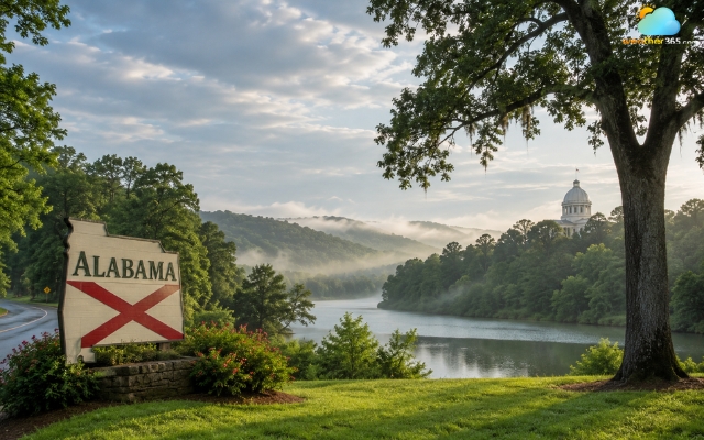 Alabama ranks among the most humid states in the US