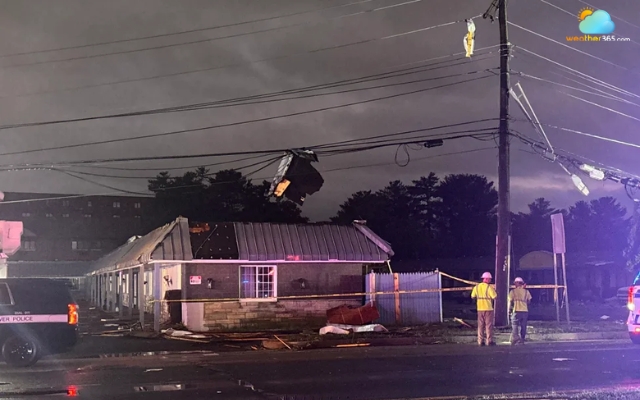 Widespread damage and power outages reported as tornado touched down in Dover
