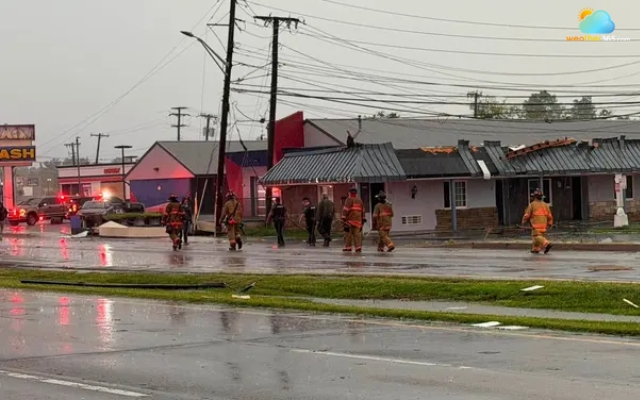 Crew carries out response efforts along Route 13 in Dover