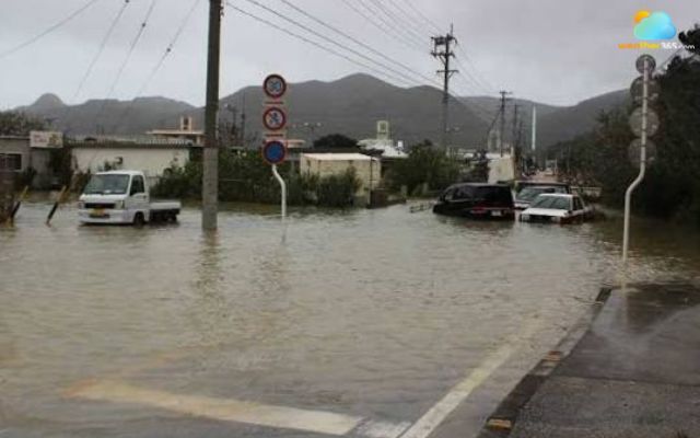 Residents in Okinawa should stay alert for flooding