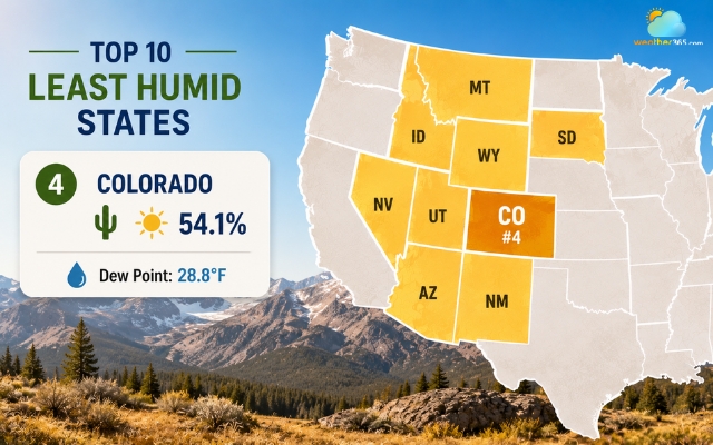 Colorado is relatively dry