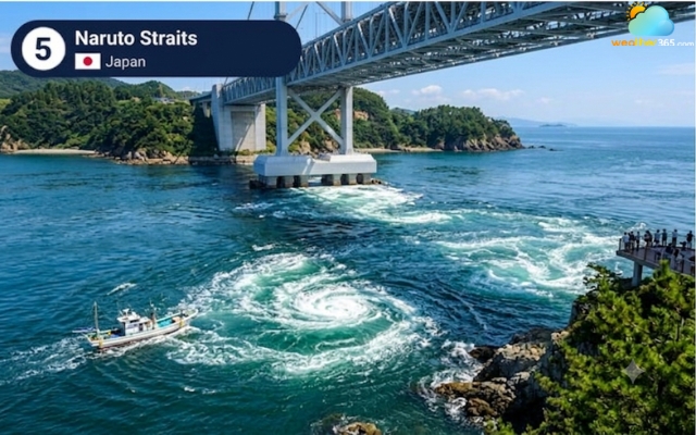 Naruto Straits Whirlpool is easy to access
