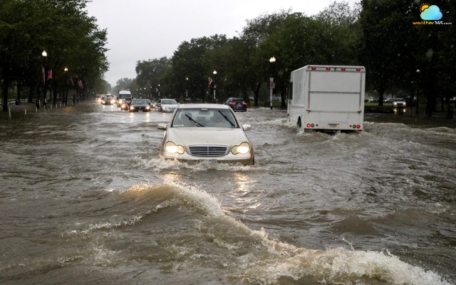 Flash flood hits Washington