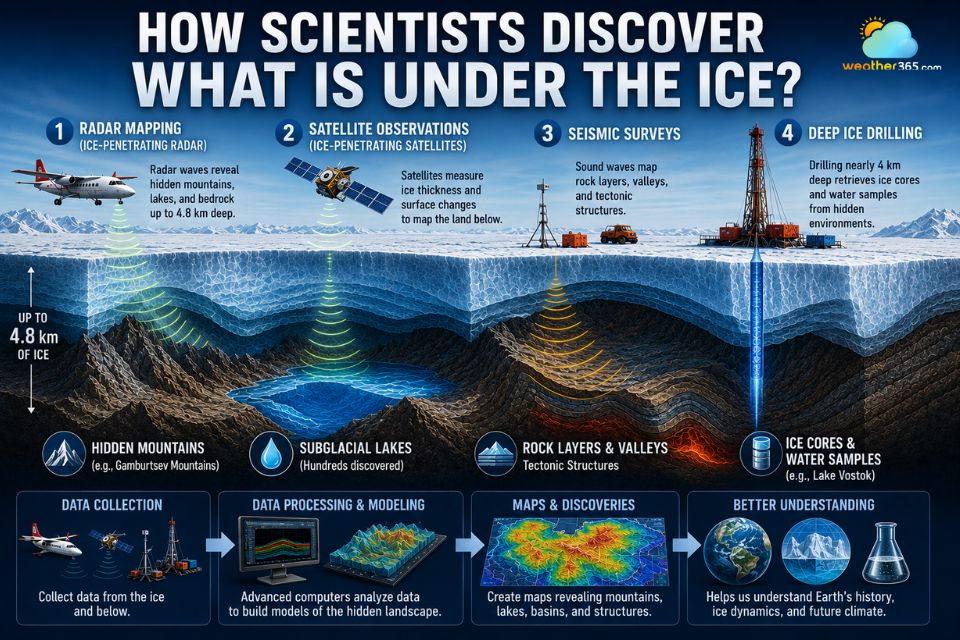 Ways scientists discover hidden world beneath Antarctica ice