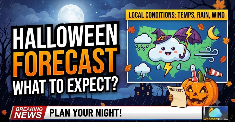 Halloween forecast across the US